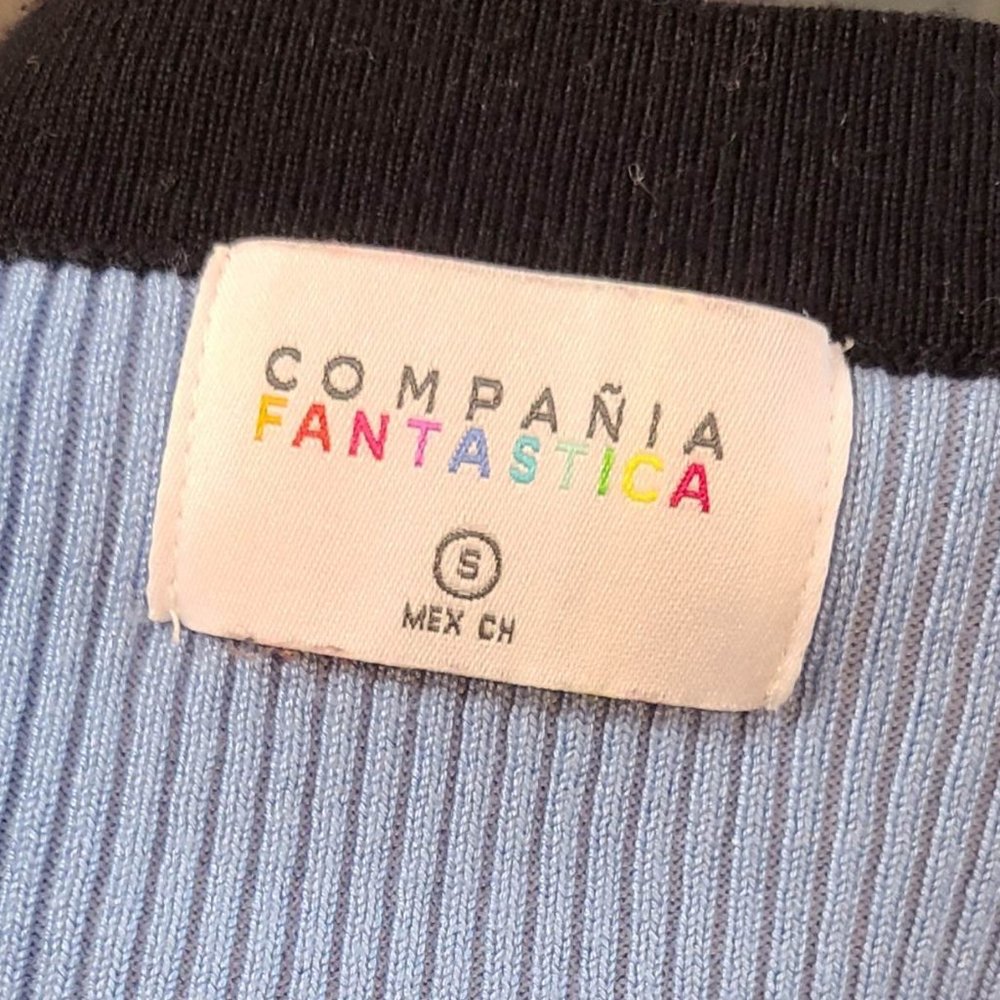 Color Block Button-Up Sweater - image 3